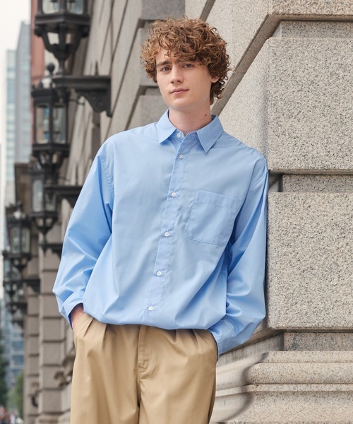 日本 HECT Drawcord Regular Collar Box Fit L/S Shirt [sh1811]