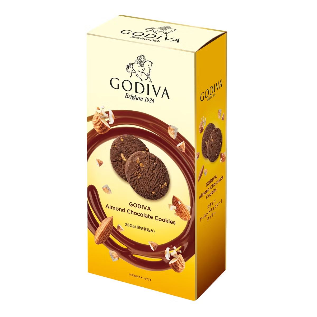 EY105 GODIVA 杏仁朱古力曲奇 260g(34枚) Almond Chocolate Cookies EXP: 2027/05