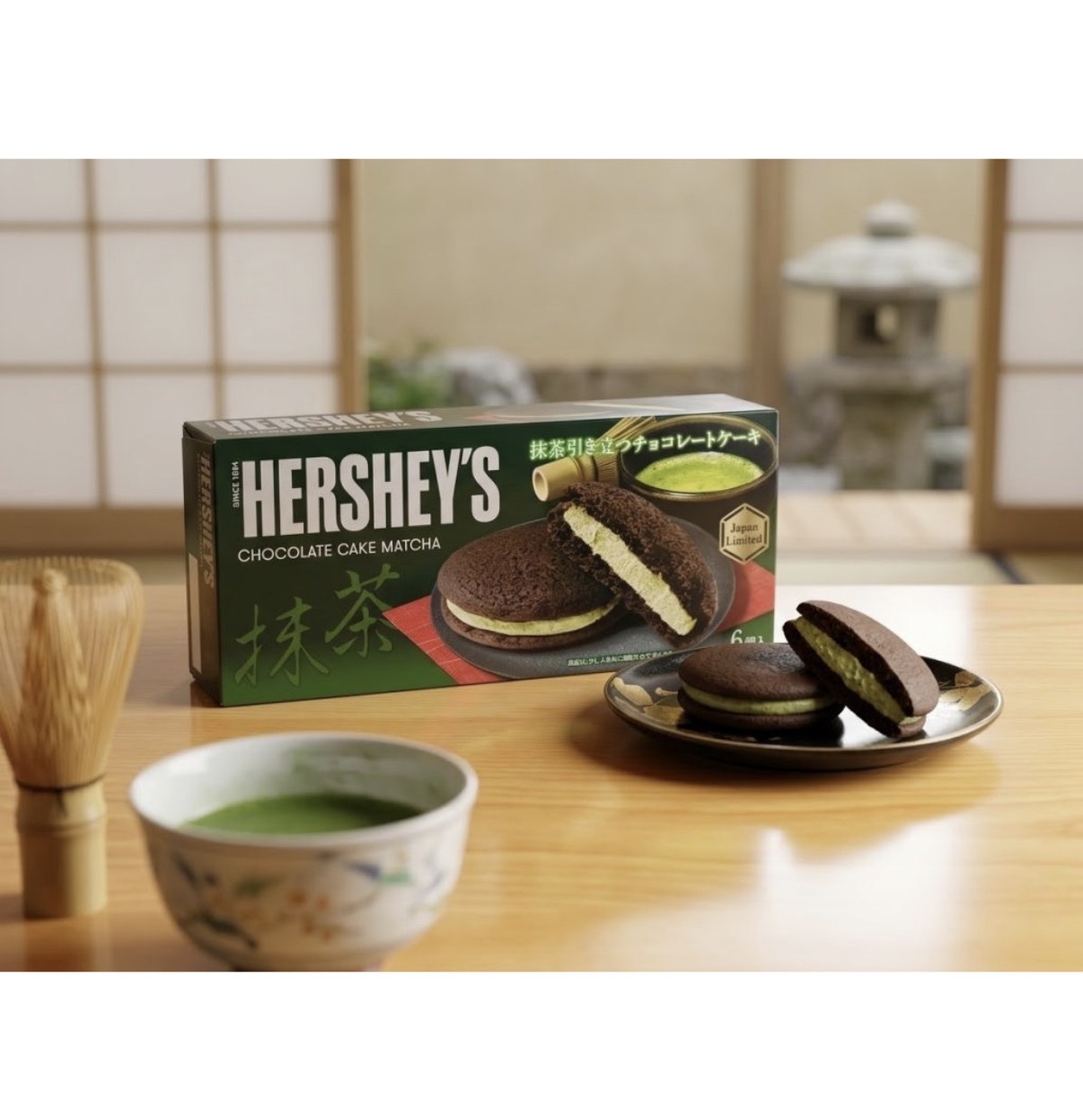 【日本限定】JP Hershey's 特濃抹茶朱古力蛋糕 6個入 5446 TK260922