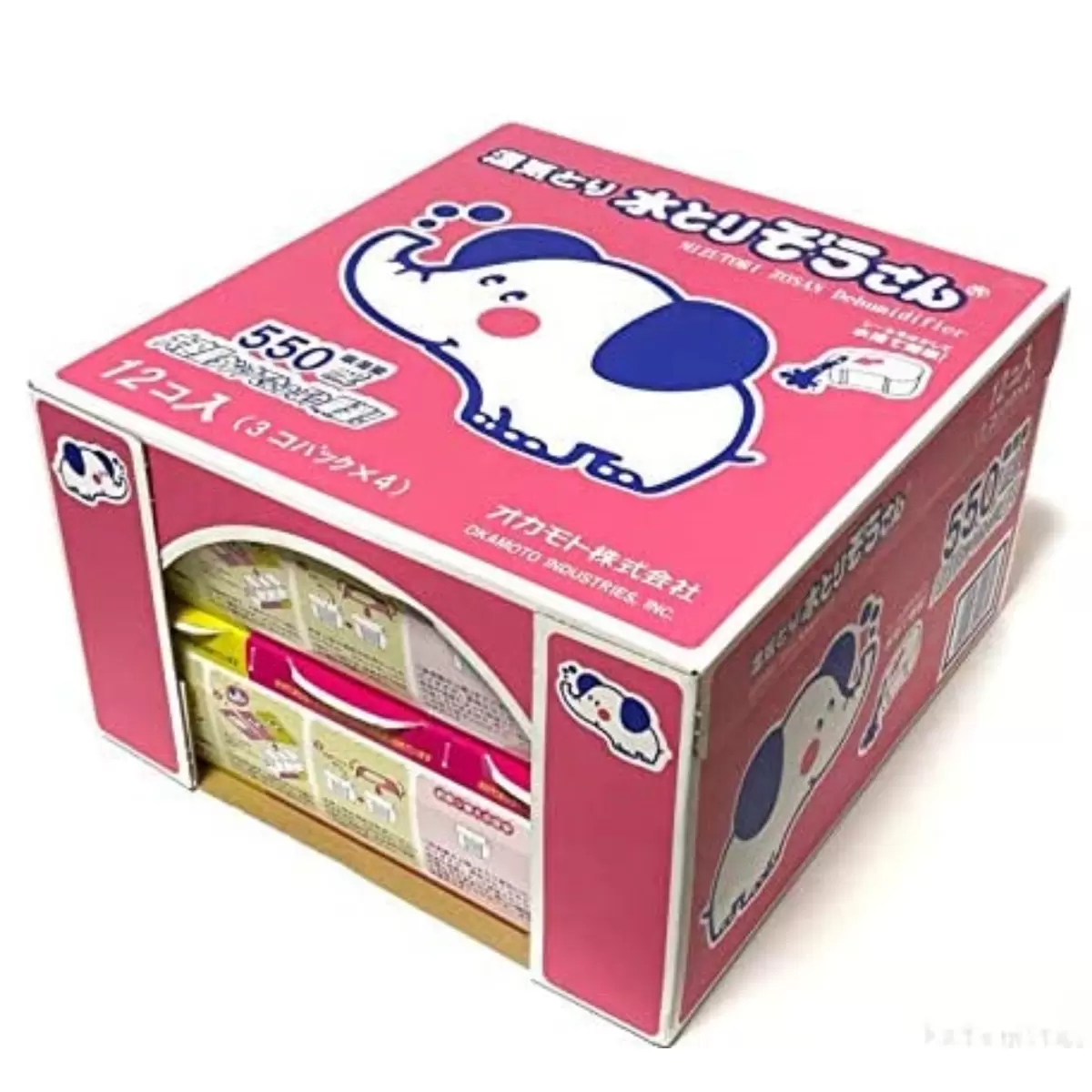 EY125 水とりぞうさん 除濕劑 550ml×12個(3個×4包) Dehumidifier