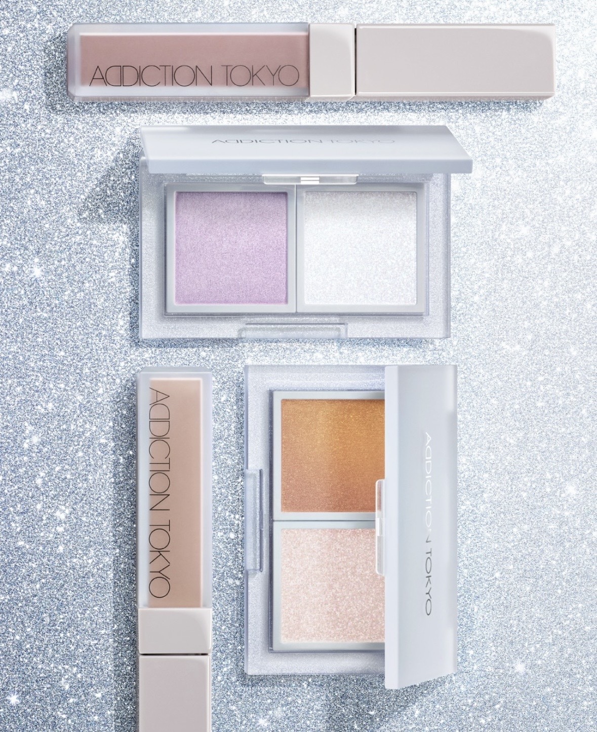 [限定] ADDICTION TOKYO Holiday 2026 WHISPERS OF FROST Limited Set 限量版眼影和液體腮紅套裝