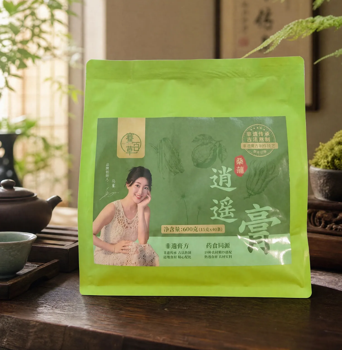 0923WX06-SAI-NATURE-內調膏滋系列 桑蒲逍遙膏（便攜條裝）40條 600克/袋 (A6)