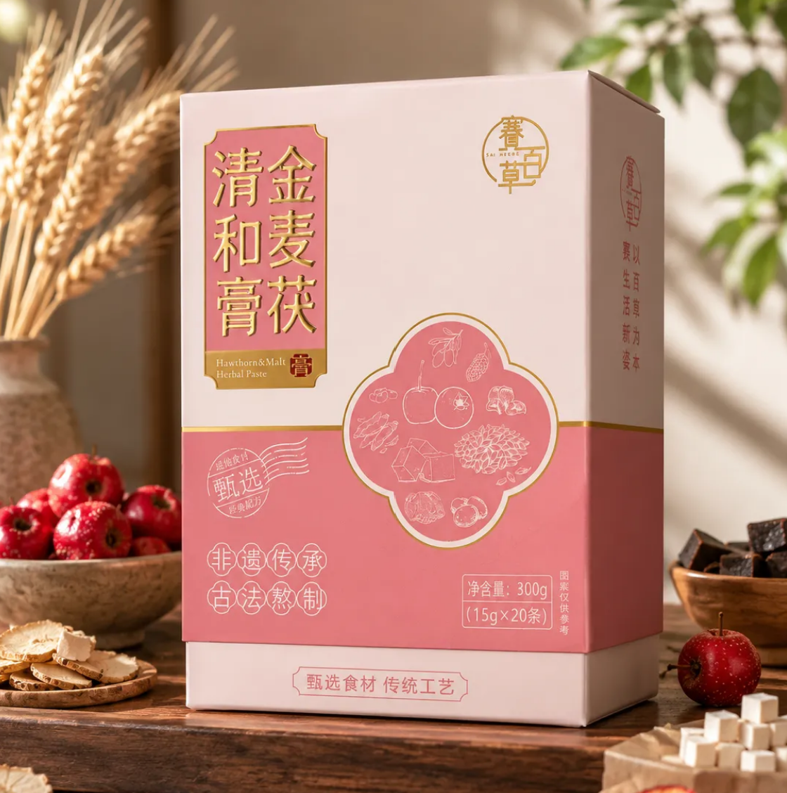 0923WX08-SAI-NATURE-內調膏滋系列 金麥茯清和膏 300克（15g*20條）[買3送1]  (A8)