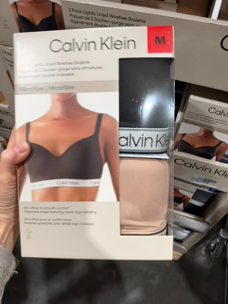 EY096 Calvin Klein無鋼圈胸圍2件裝(顏色隨機)