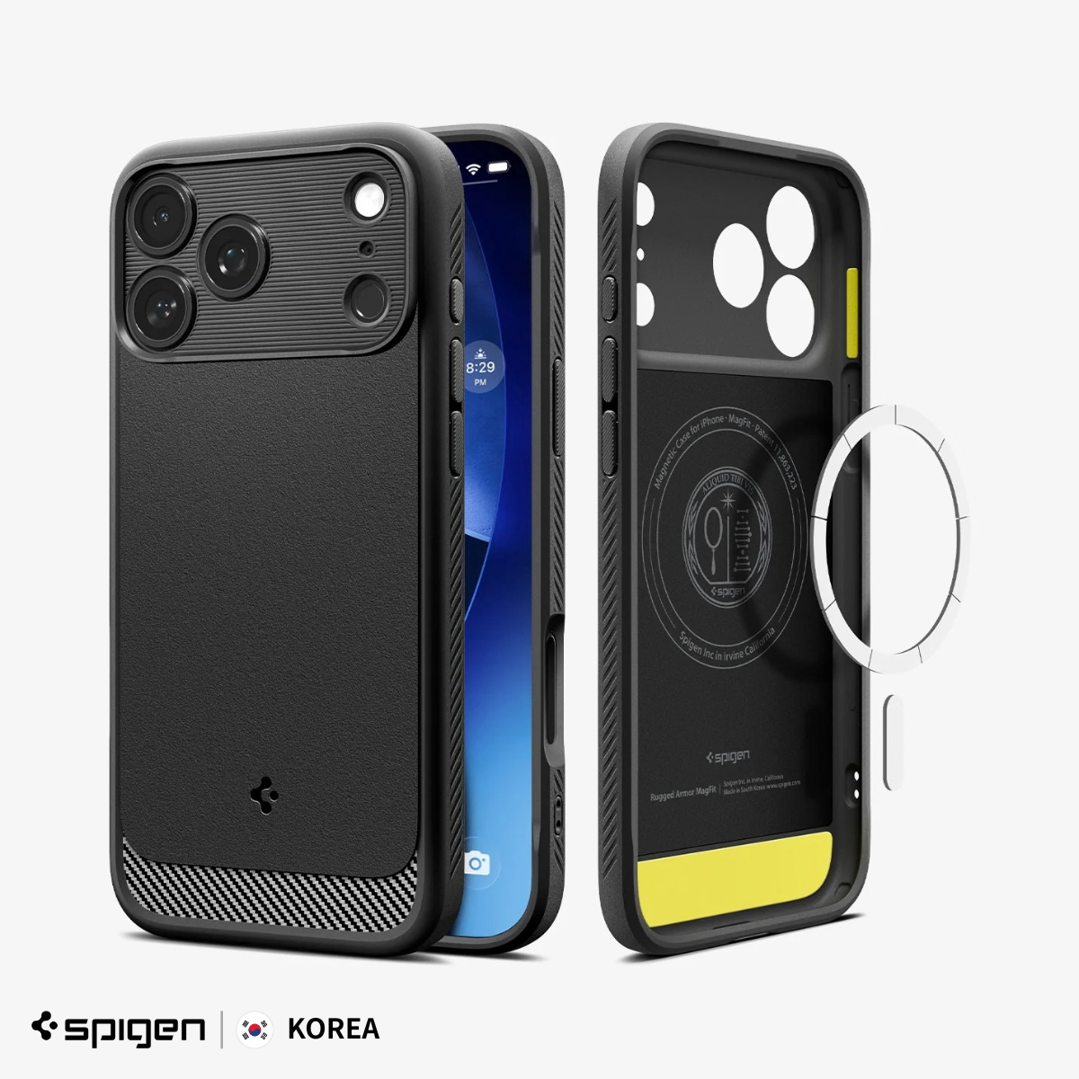【韓國 Spigen】Rugged Armor MagFit 防摔保護殼 [磨砂黑] iPhone 18 Pro (原裝行貨)