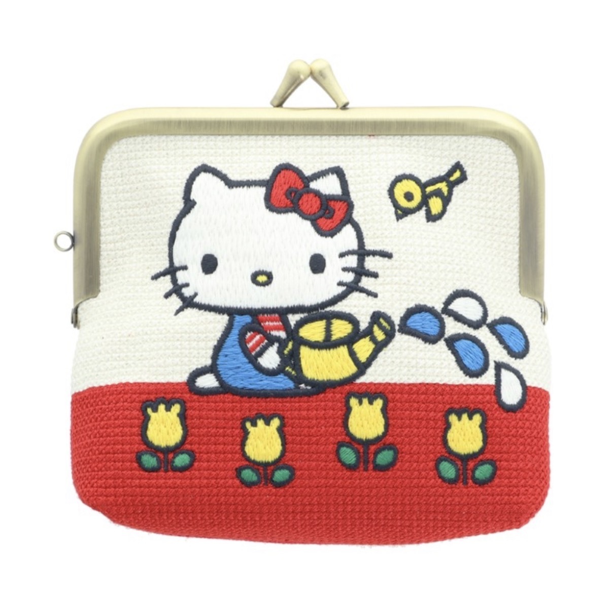 【最新發售】JP Hello Kitty 刺繡口金包 S 紅白色 8091 TK260922