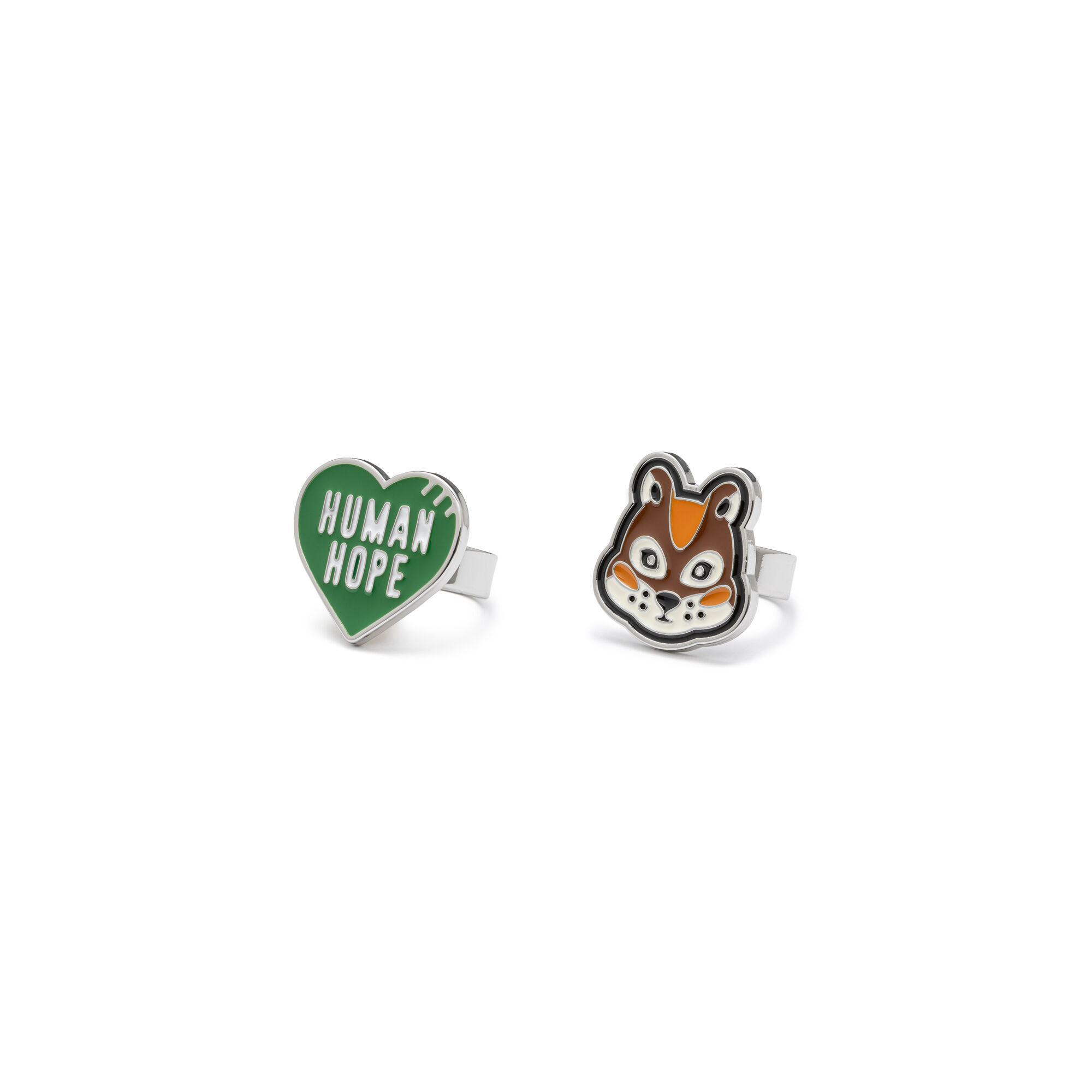 預購┃HUMAN MADE HUMAN HOPE RING SET 愛心 松鼠 戒指