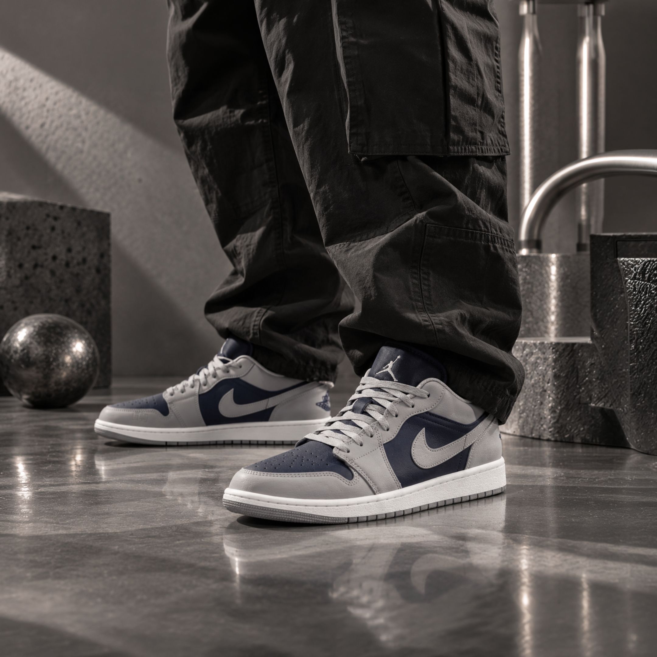 NICEDAY 代購 Nike Air Jordan 1 Low 灰藍 藍灰 反轉 石灰藍 藍 復古 553558-058