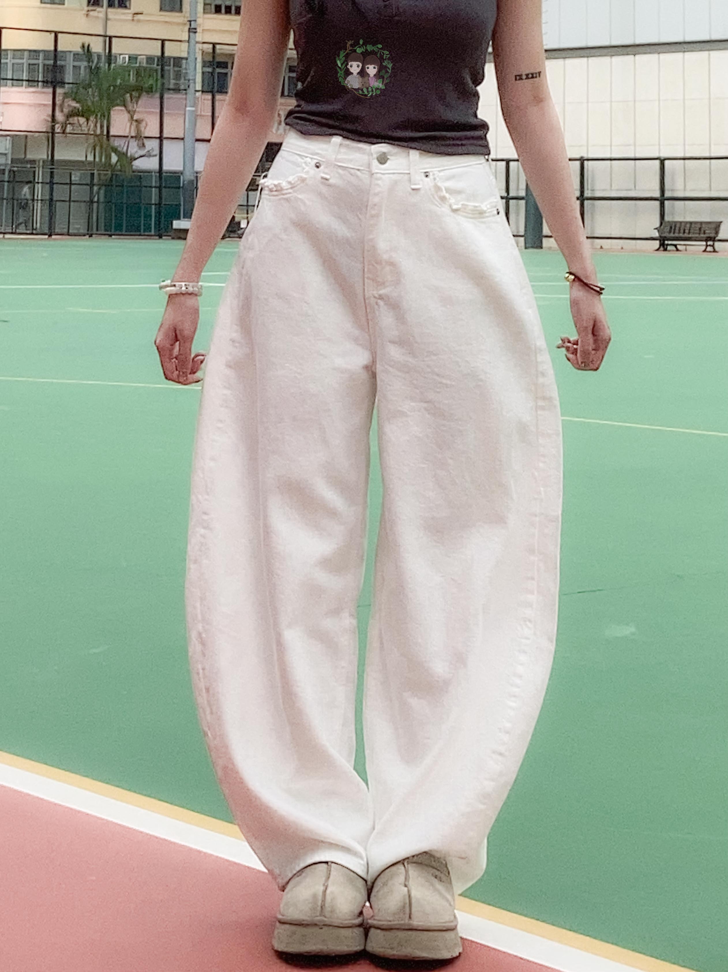 【網站限定優惠】Ruffle口袋彎刀褲