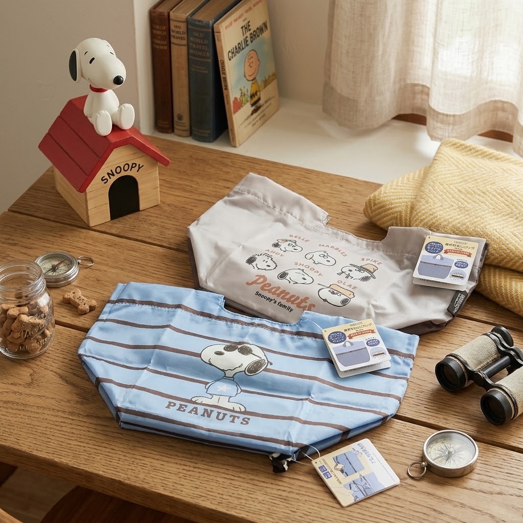 JP Snoopy 手抽環保袋 附有底板  6kg 11L 2546 2539 TK260922