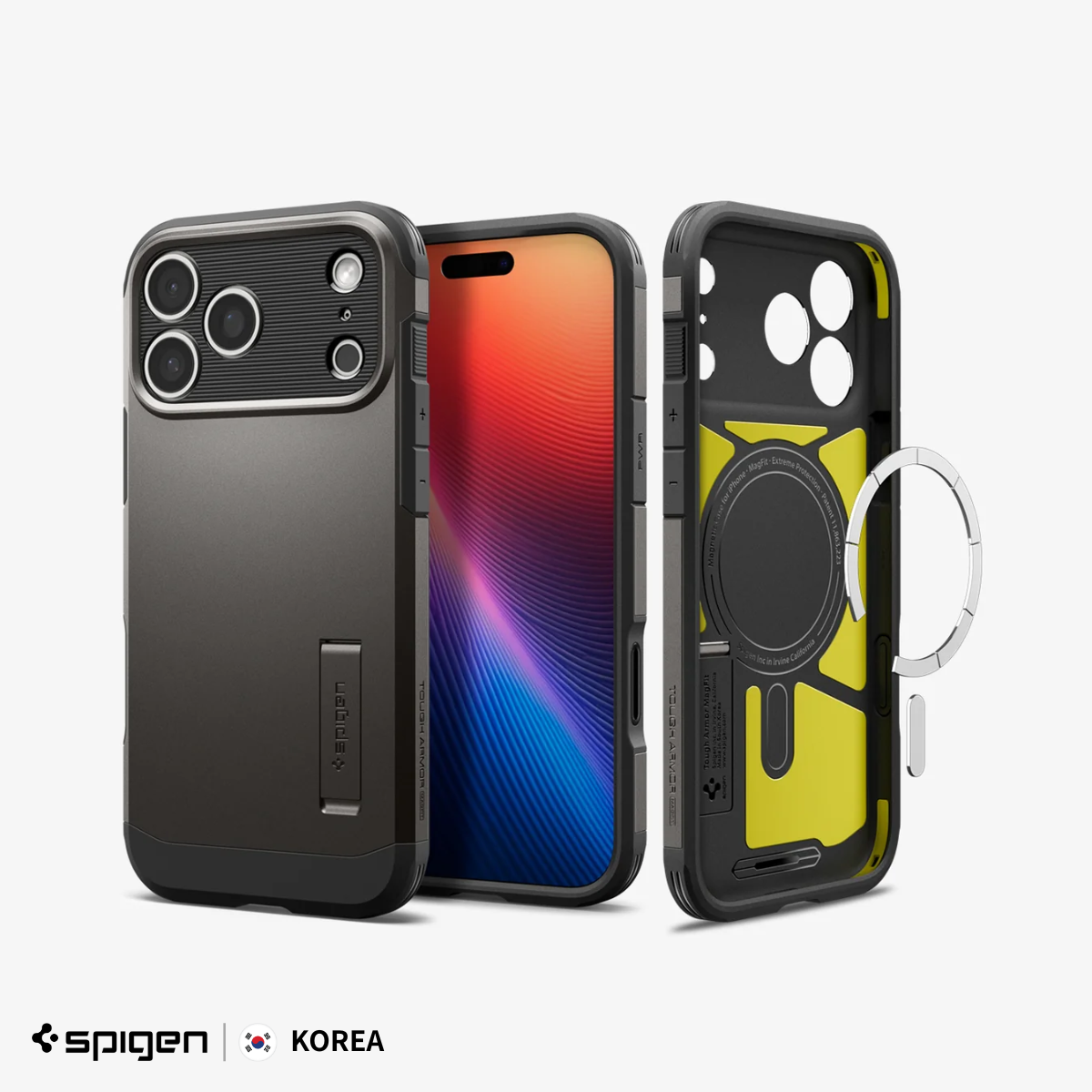【韓國 Spigen】Tough Armor T Mag Fit [深灰色] iPhone 18 Pro 防摔手機保護殼 (原裝行貨)