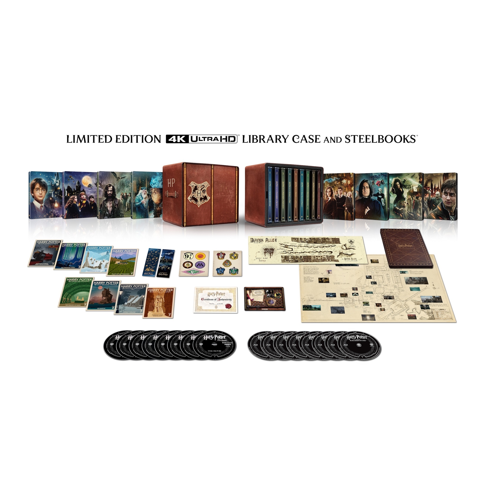 哈利波特 1-8 全集 (2001-2011) (25周年16碟鐵盒限量版) (4K Ultra HD + Blu-ray) [暫定10月23日推出]