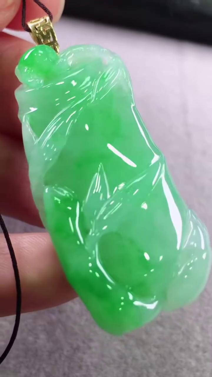 翡翠步步高升,天然翡翠A玉, 緬甸玉, Jade, Jadeite