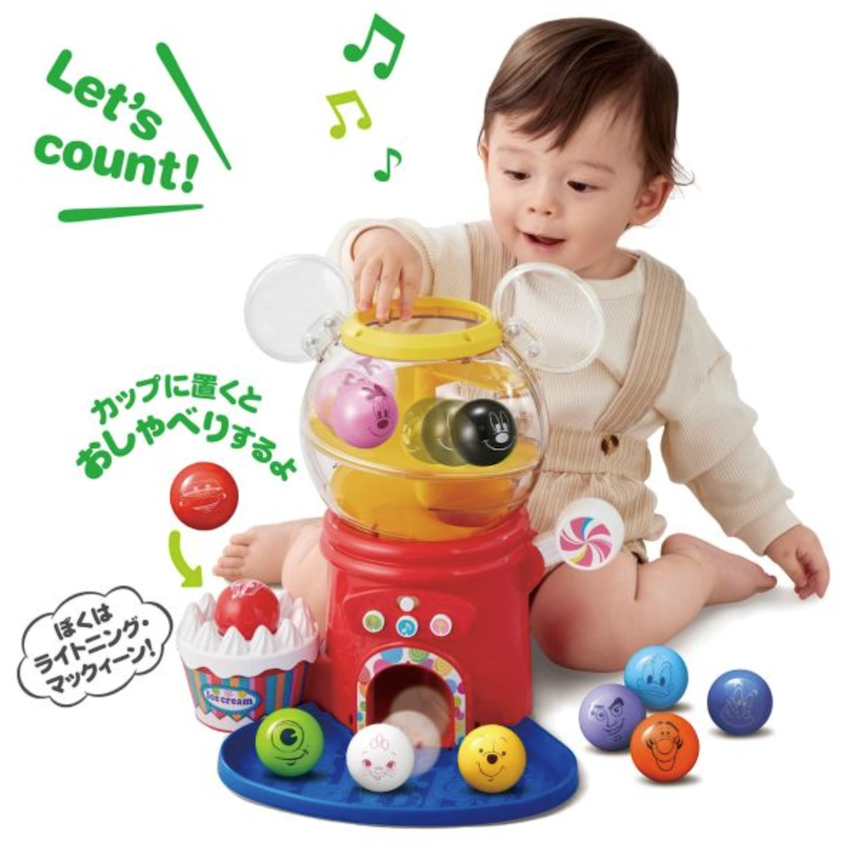 日本 Disney Baby 英語啟蒙語音扭蛋玩具