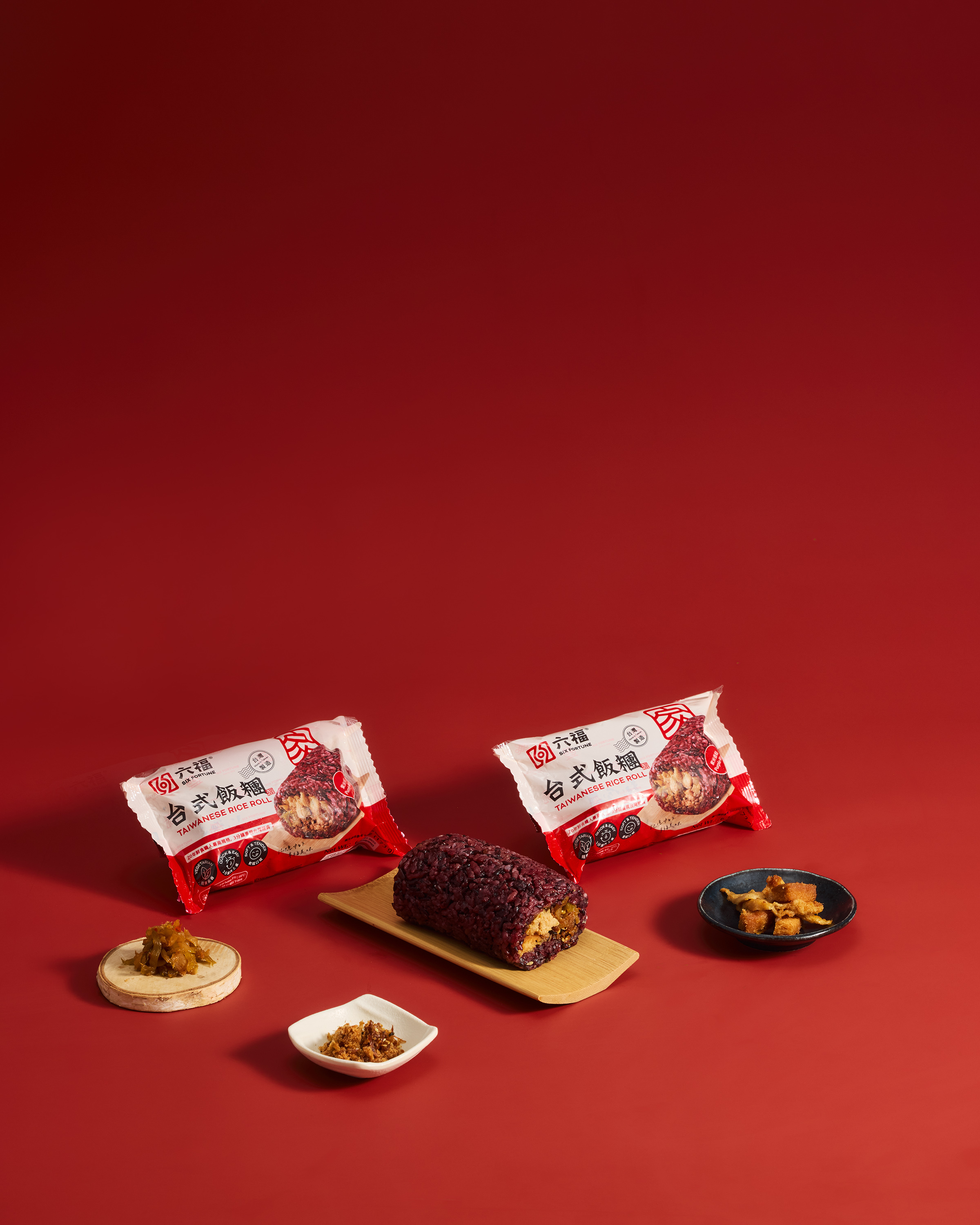 六福冷凍台式飯糰－紫米香鬆口味 173g