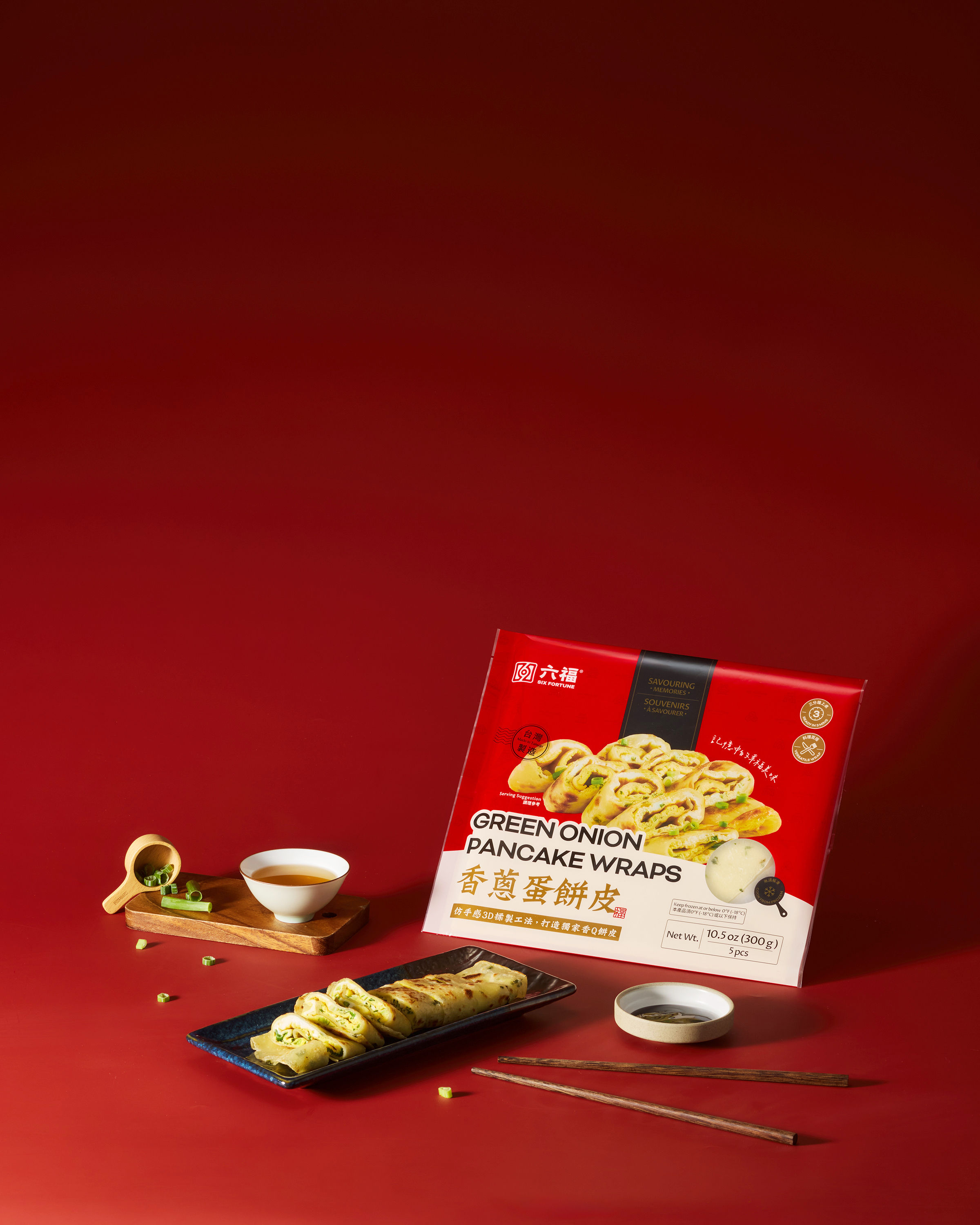 六福香蔥蛋餅皮 300g