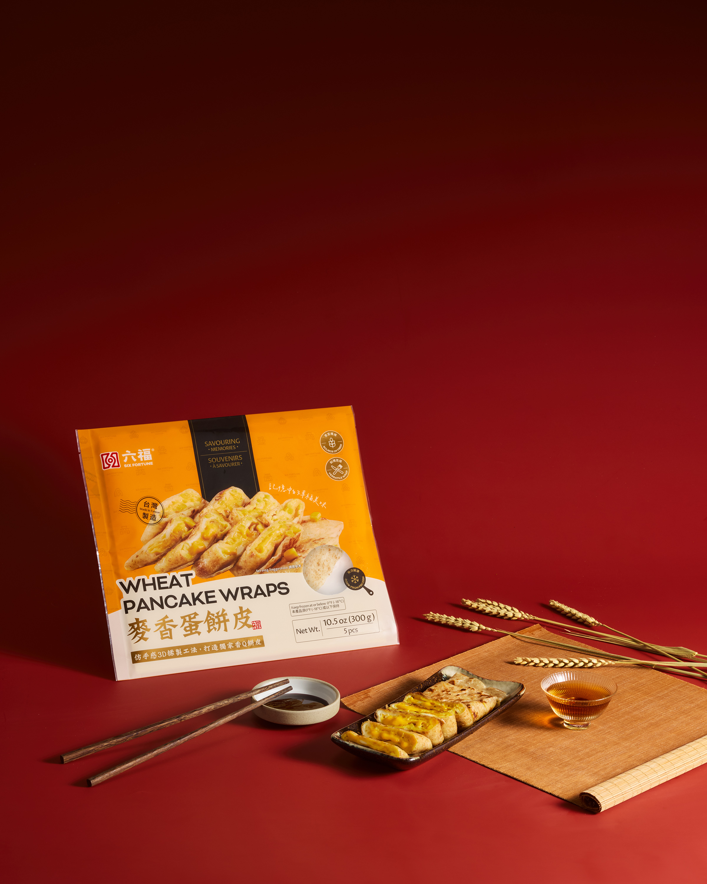 六福麥香蛋餅皮 300g