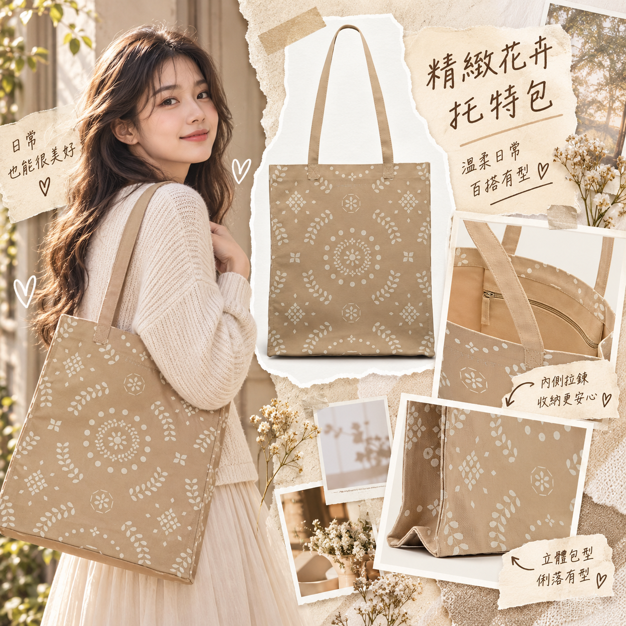 【預購】RADLEY LONDON N092303 Broderie Floral 中型托特包
