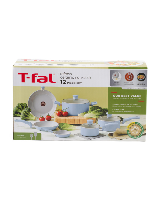 【預購】TFAL N092307 Refresh 陶瓷炊具套裝 (12件裝)