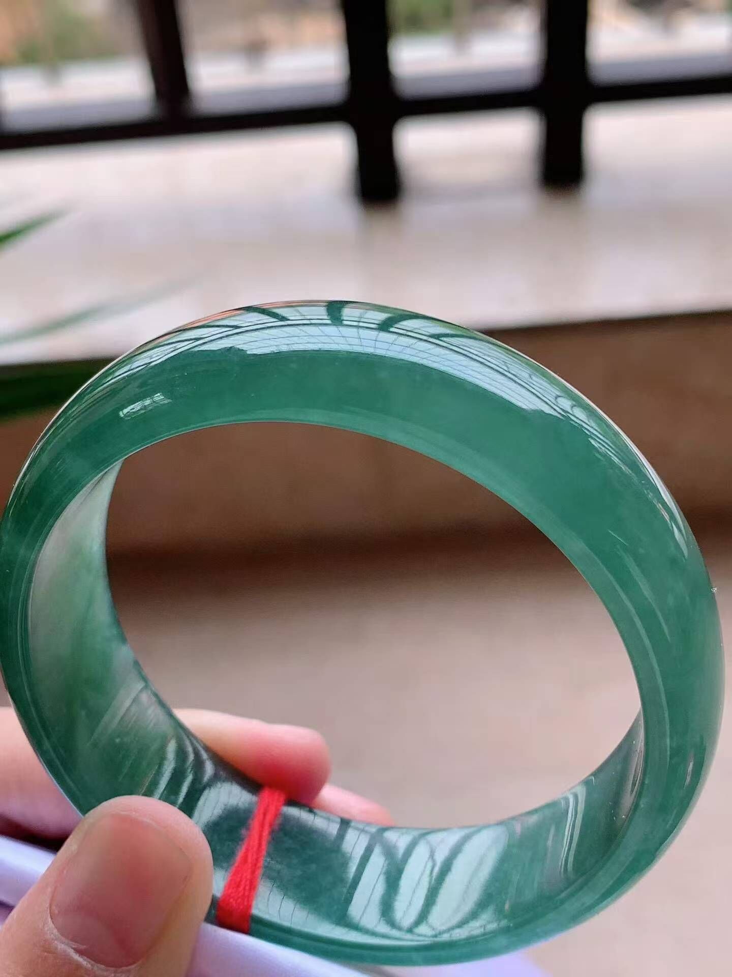 老種寬版老藍水翡翠正圈手鐲,天然翡翠A玉, 緬甸玉, Jade, Jadeite