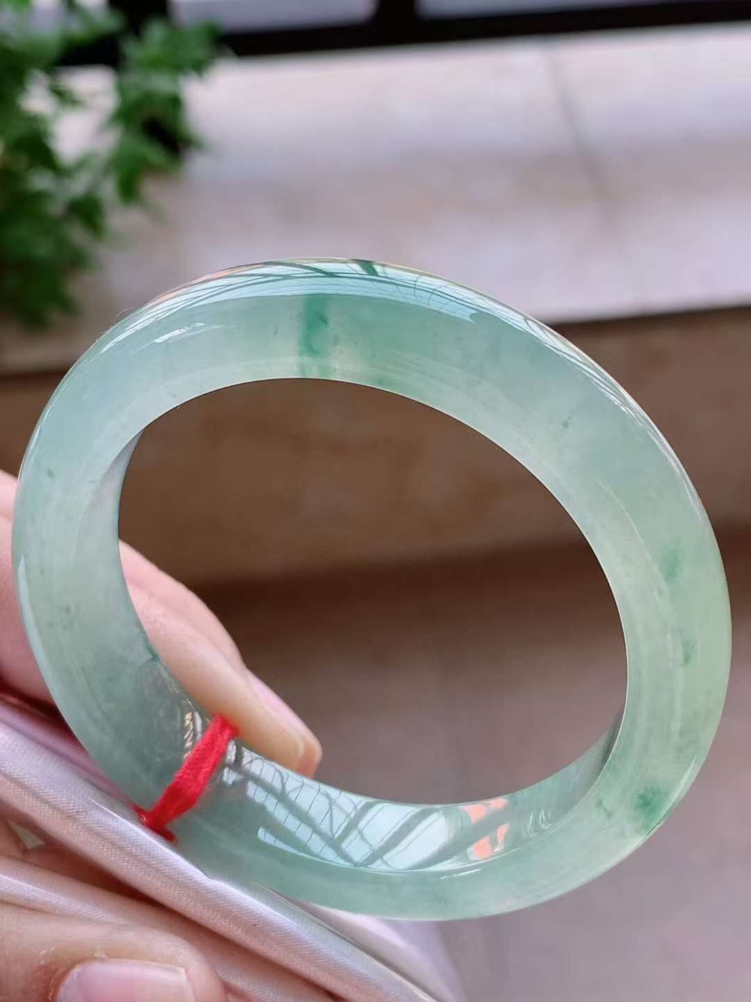 老種冰飄花翡翠正圈手鐲,天然翡翠A玉, 緬甸玉, Jade, Jadeite