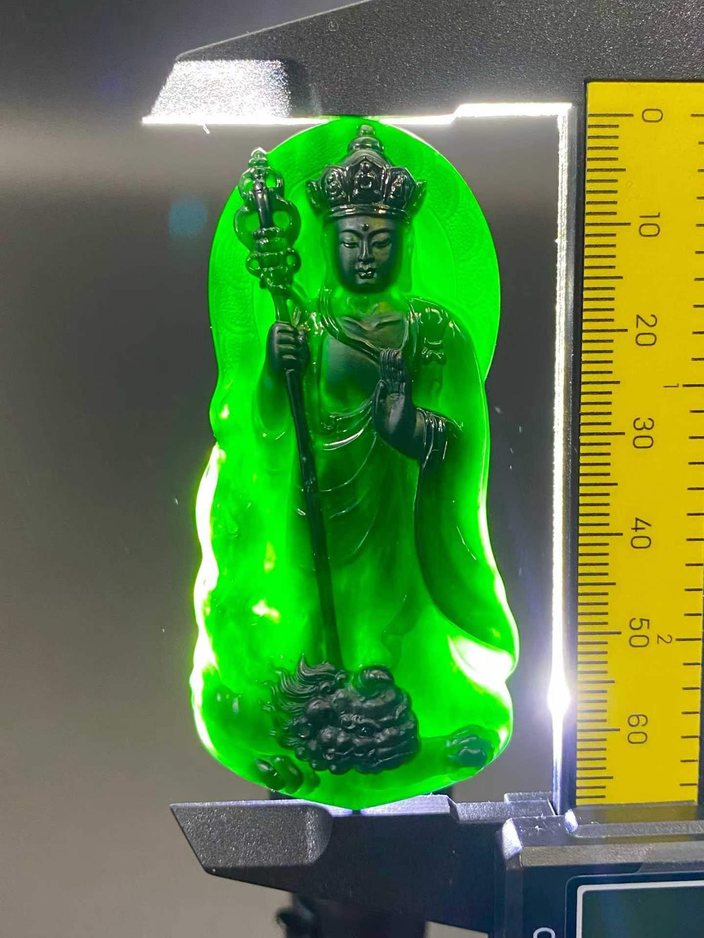910591 翡翠墨翠地藏王菩薩