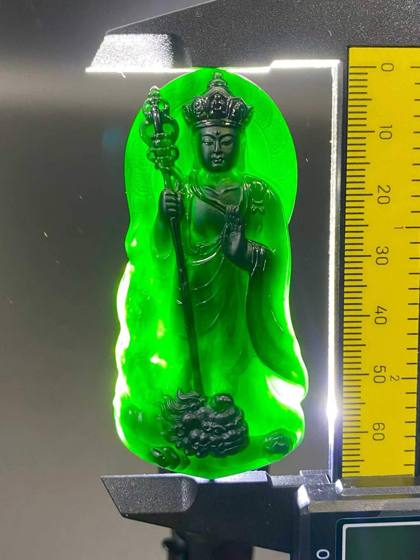 910591 翡翠墨翠地藏王菩薩