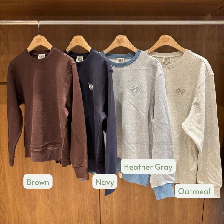 香港$650!!連線入code再減😱!! MARITHE FRANCOIS GIRBAUD (MFG)｜MFG46FSW201 SMALL CLASSIC LOGO EMBROIDERY SWEATSHIRT [4 colors] M191