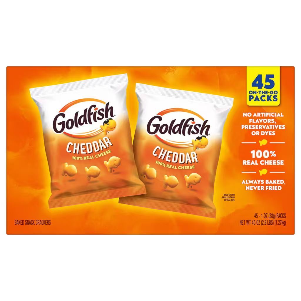 【預購】GOLDFISH N092317 芝士烘焙小魚餅 (28g × 45包)