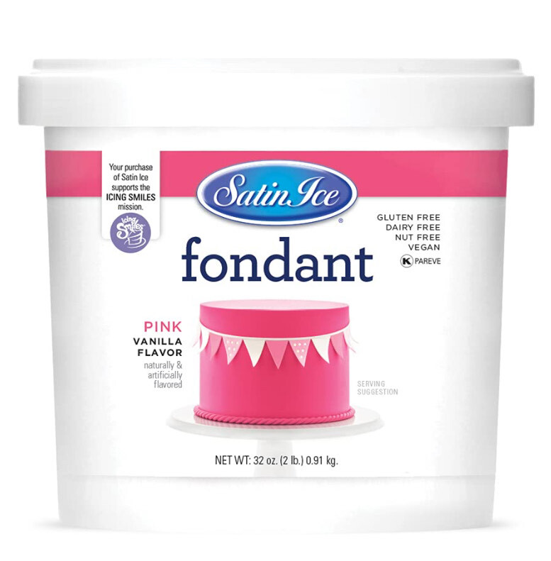 Satin Ice Fondant Pink 2lb