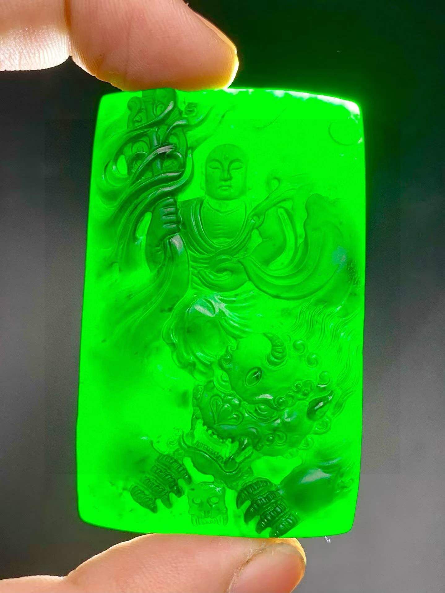 910593 翡翠墨翠地藏王菩薩