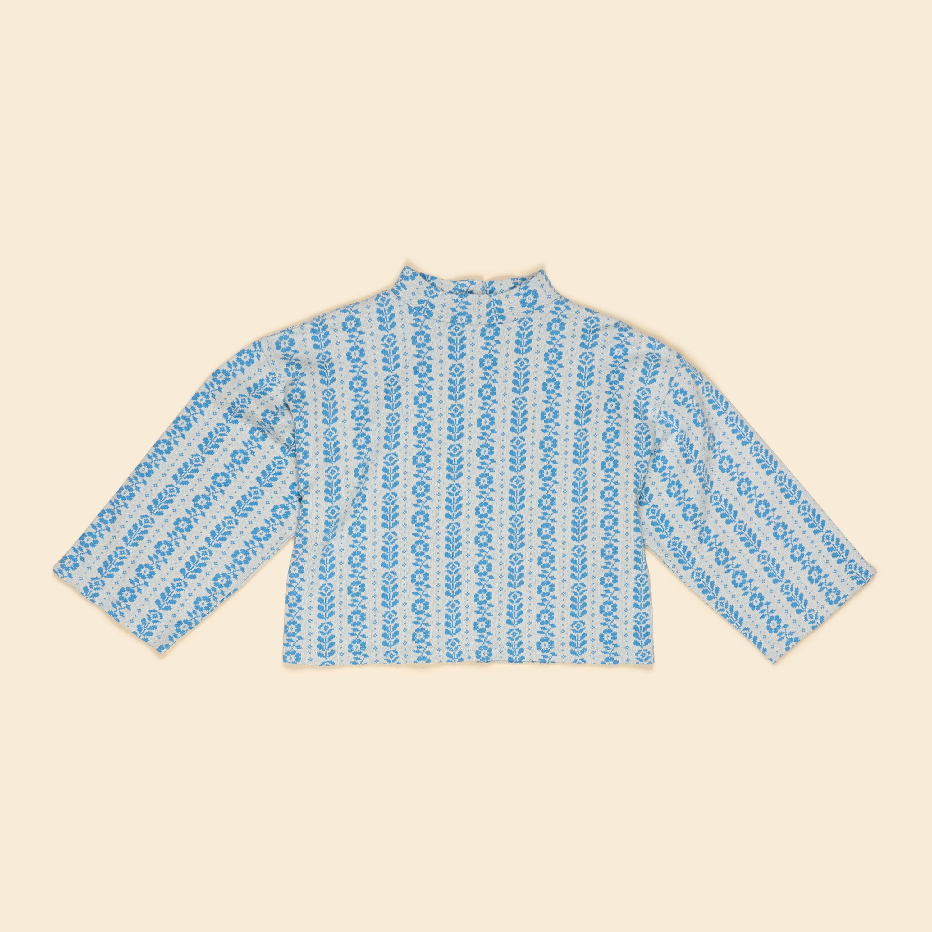 Apolina 北歐花卉高領針織上衣 VALERIE JERSEY SWEATER - NORDIC FLORAL JACQUARD