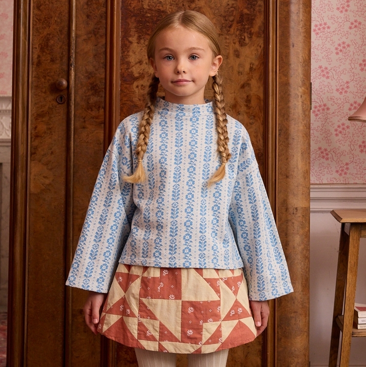 Apolina 北歐花卉高領針織上衣 VALERIE JERSEY SWEATER - NORDIC FLORAL JACQUARD