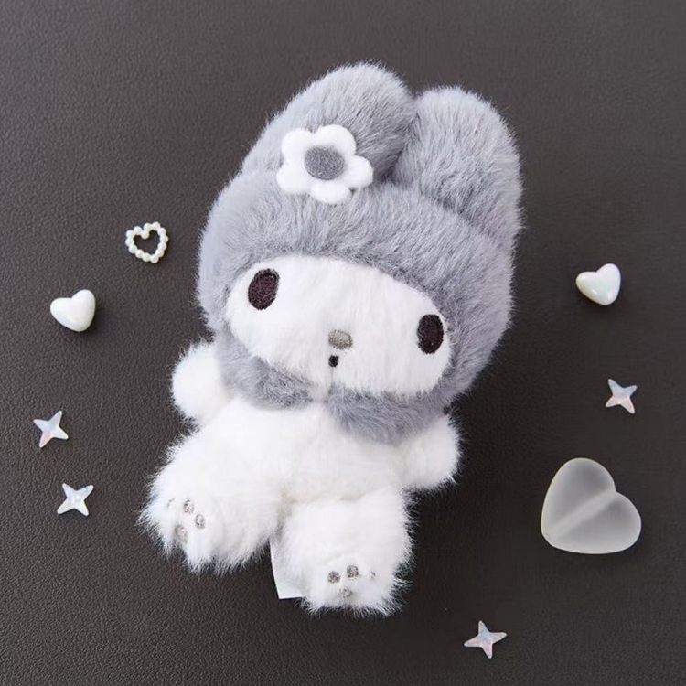 韓國 SANRIO 三麗鷗 灰白寶寶限定版吊飾娃娃 8cm 美樂蒂