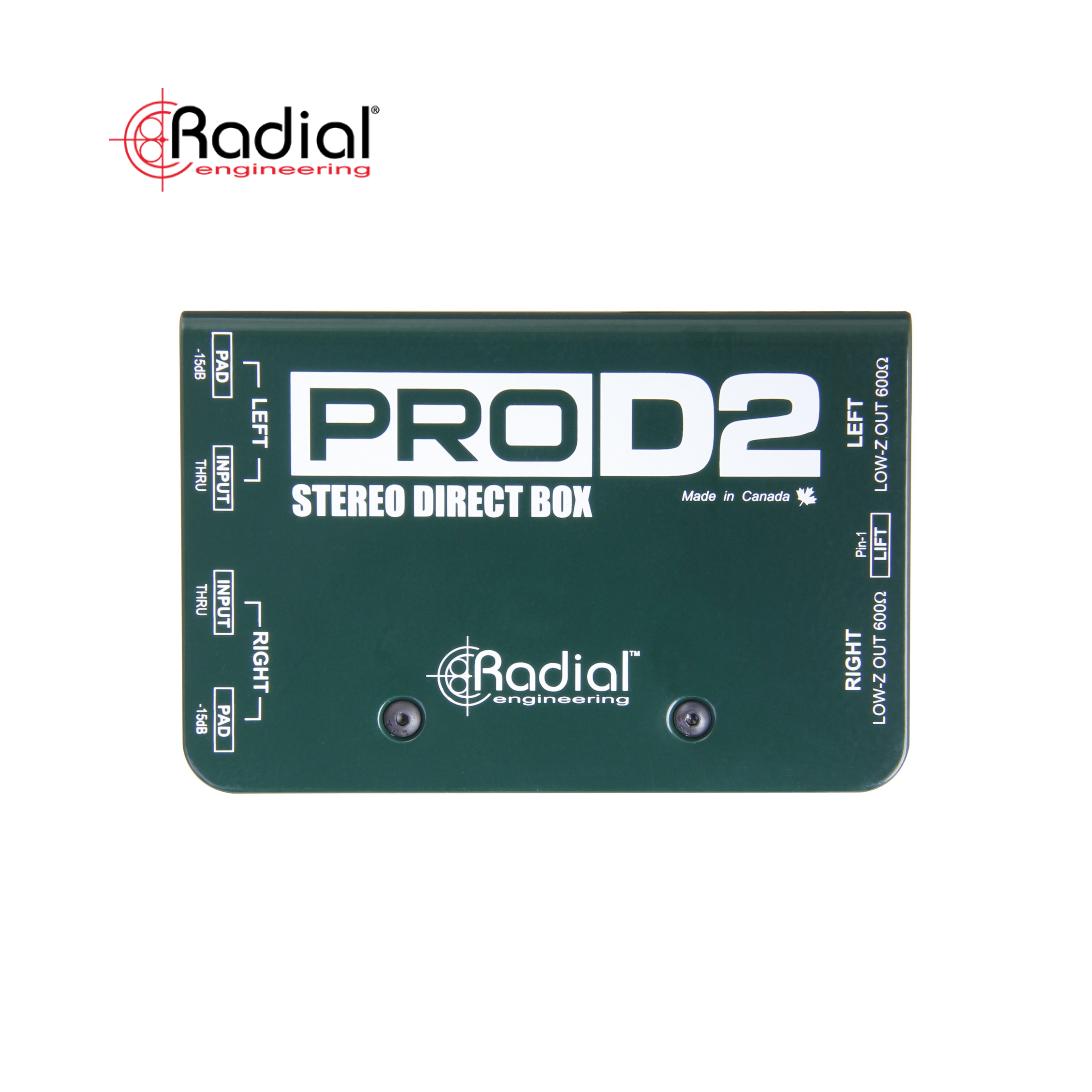 Radial ProD2 Passive DI Box 雙聲道 被動式DI Box