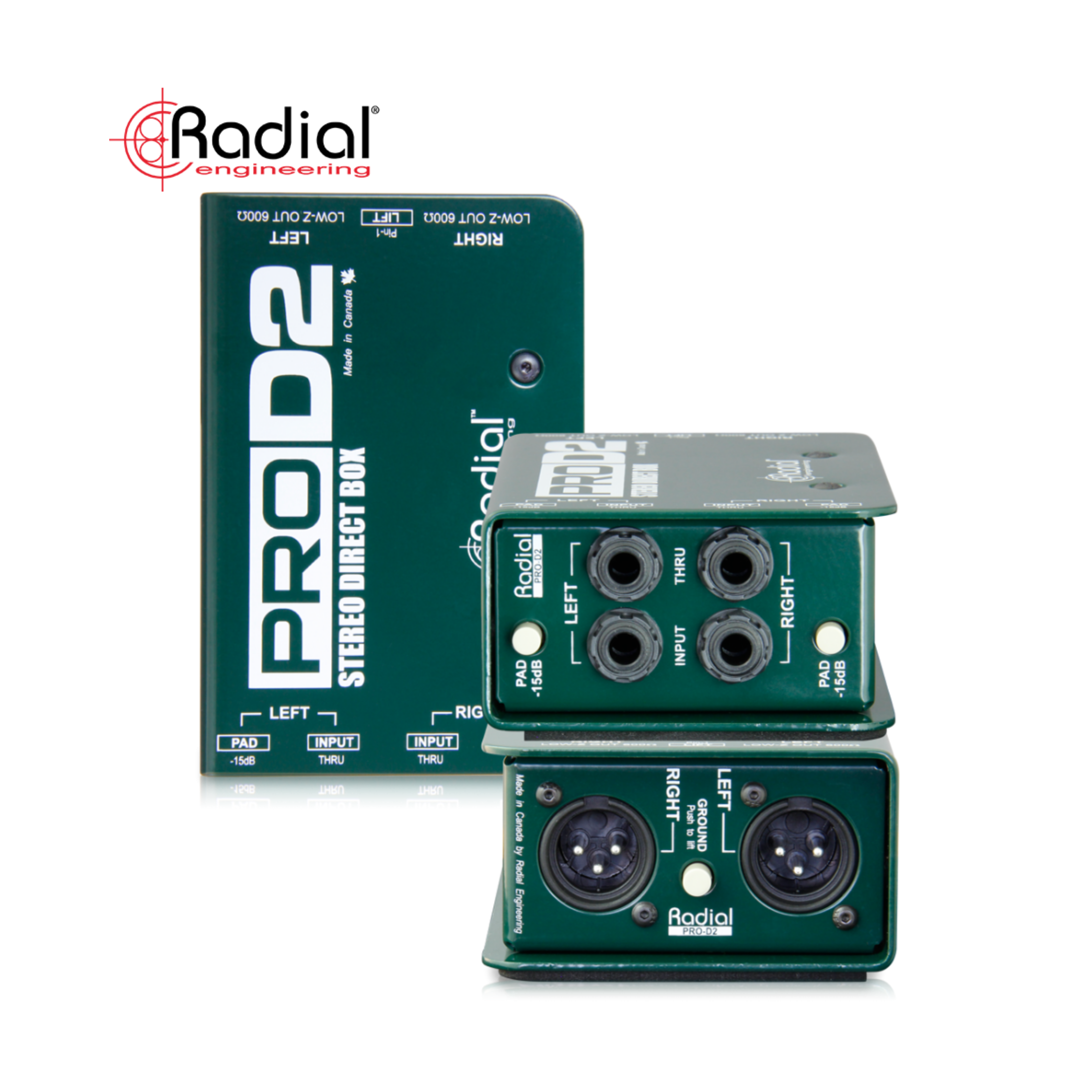 Radial ProD2 Passive DI Box 雙聲道 被動式DI Box