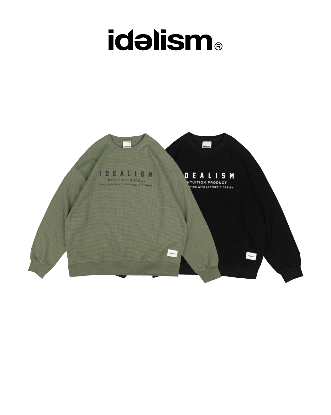 idealism 華夫格大學T｜Waffle Sweatshirt（26AW）