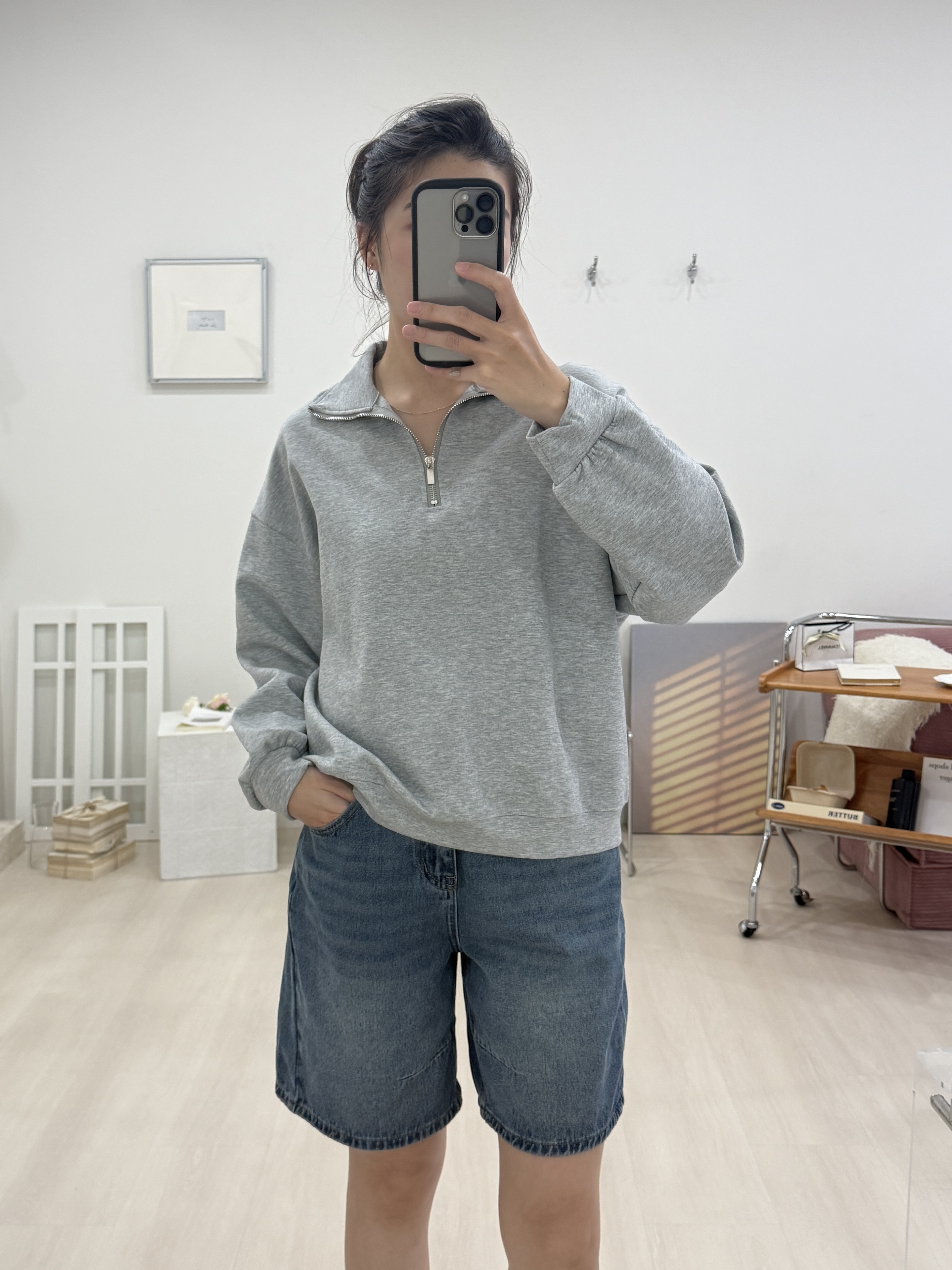 半拉鍊休閒上衣*2色