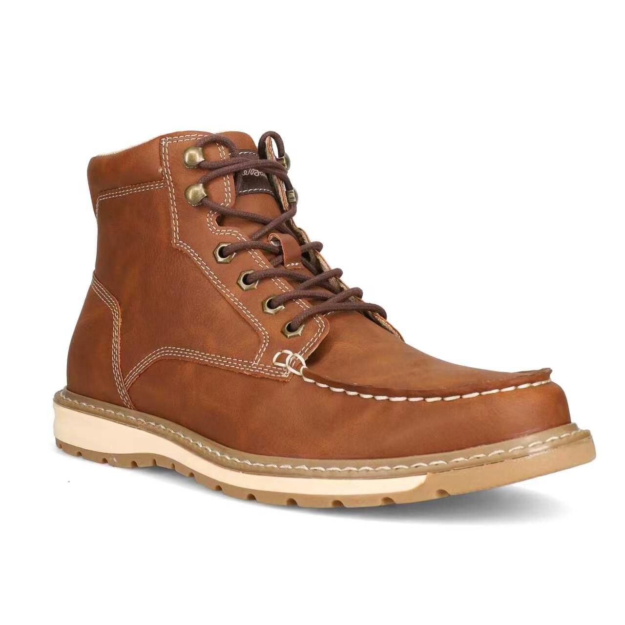 【預購】EDDIE BAUER N092322 男裝皮革短靴 (深啡色)