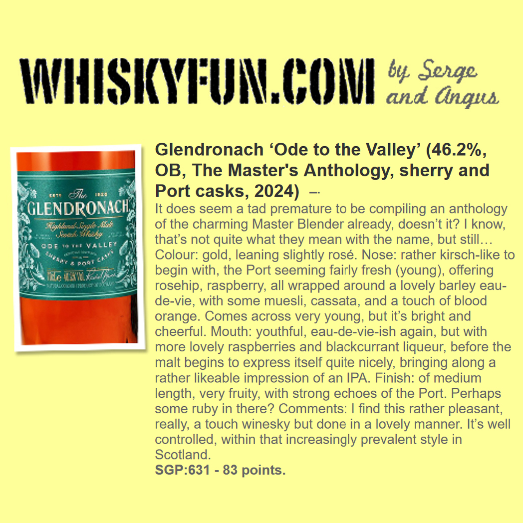 Glendronach Ode to the Valley 46.2%