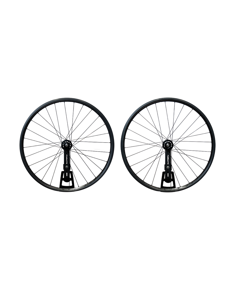 H Plus Son AT25 x Ridea HT1 Track 輪組｜28H・鐵灰
