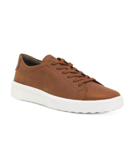 【預購】ECCO N092324 Soft 60 皮革綁帶運動鞋 (深啡色)