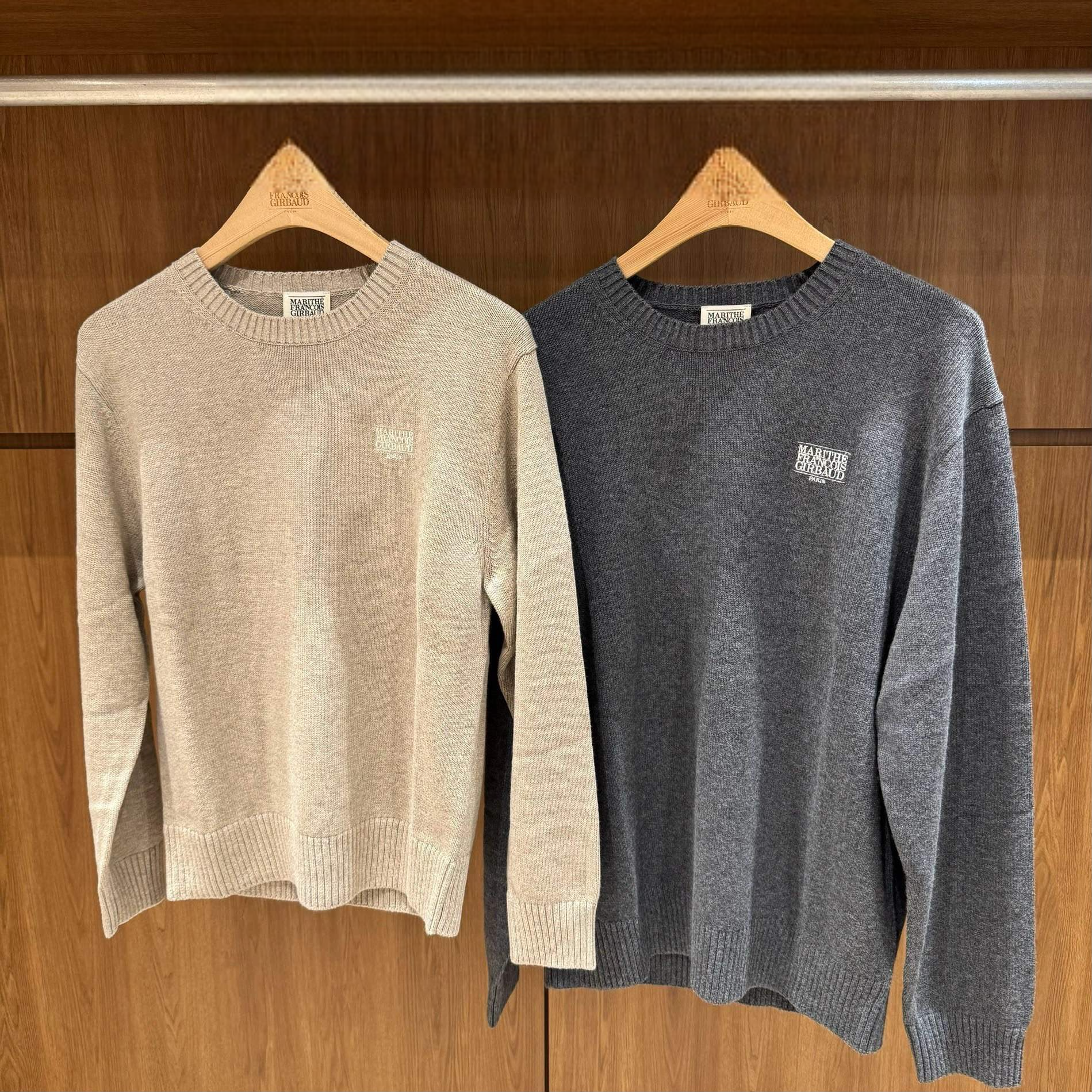 香港$1120!!連線入code再減😱!! MARITHE FRANCOIS GIRBAUD (MFG)｜MFG46FKN211 SMALL CLASSIC LOGO KNIT PULLOVER [2 colors] M231