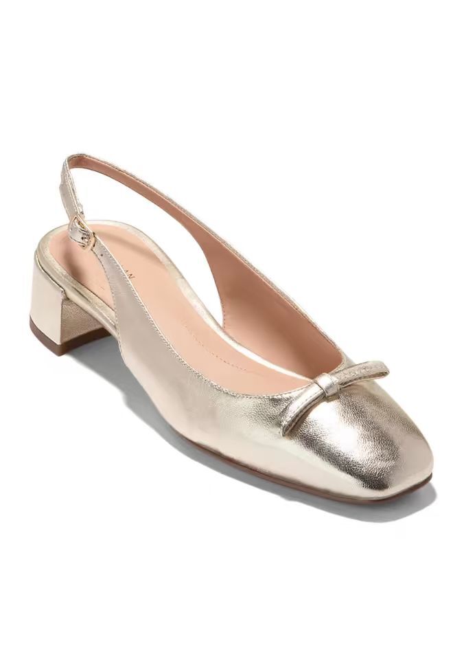 【預購】COLE HAAN N092361 Patsy 蝴蝶結高跟鞋 (金色)