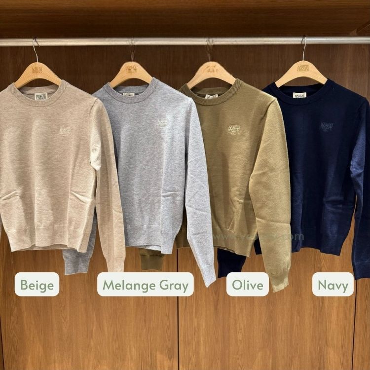 香港$1050!!連線入code再減😱!! MARITHE FRANCOIS GIRBAUD (MFG)｜MFG46FKN101 W SMALL CLASSIC LOGO KNIT PULLOVER [4 colors] M239