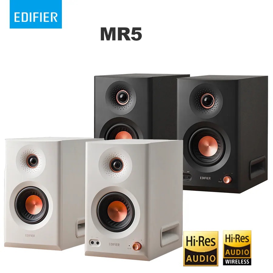 EDIFIER 漫步者 MR5 專業級主動式監聽喇叭 (104W / 藍牙 5.3 / TRS 均衡輸入)