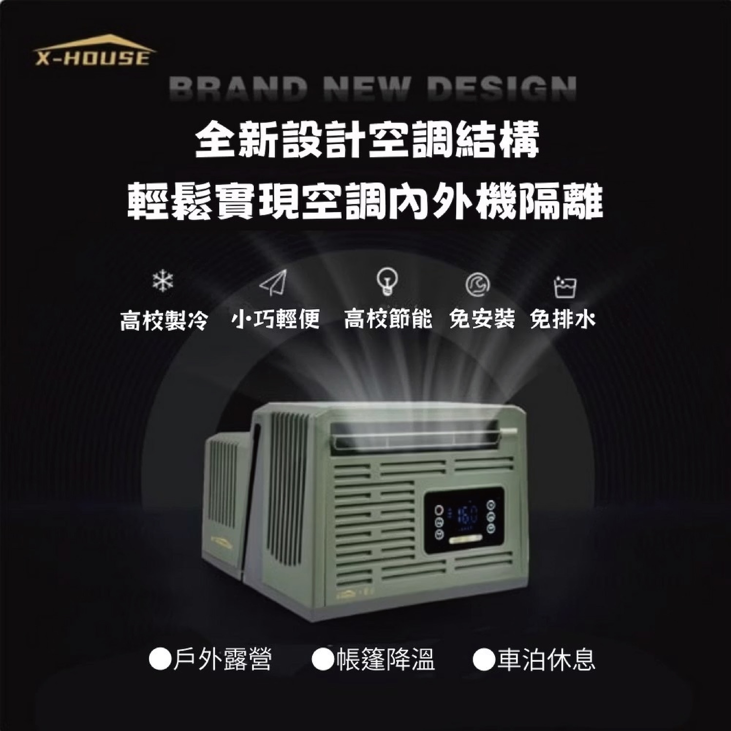 【X-HOUSE豪言】車窗型移動式冷氣