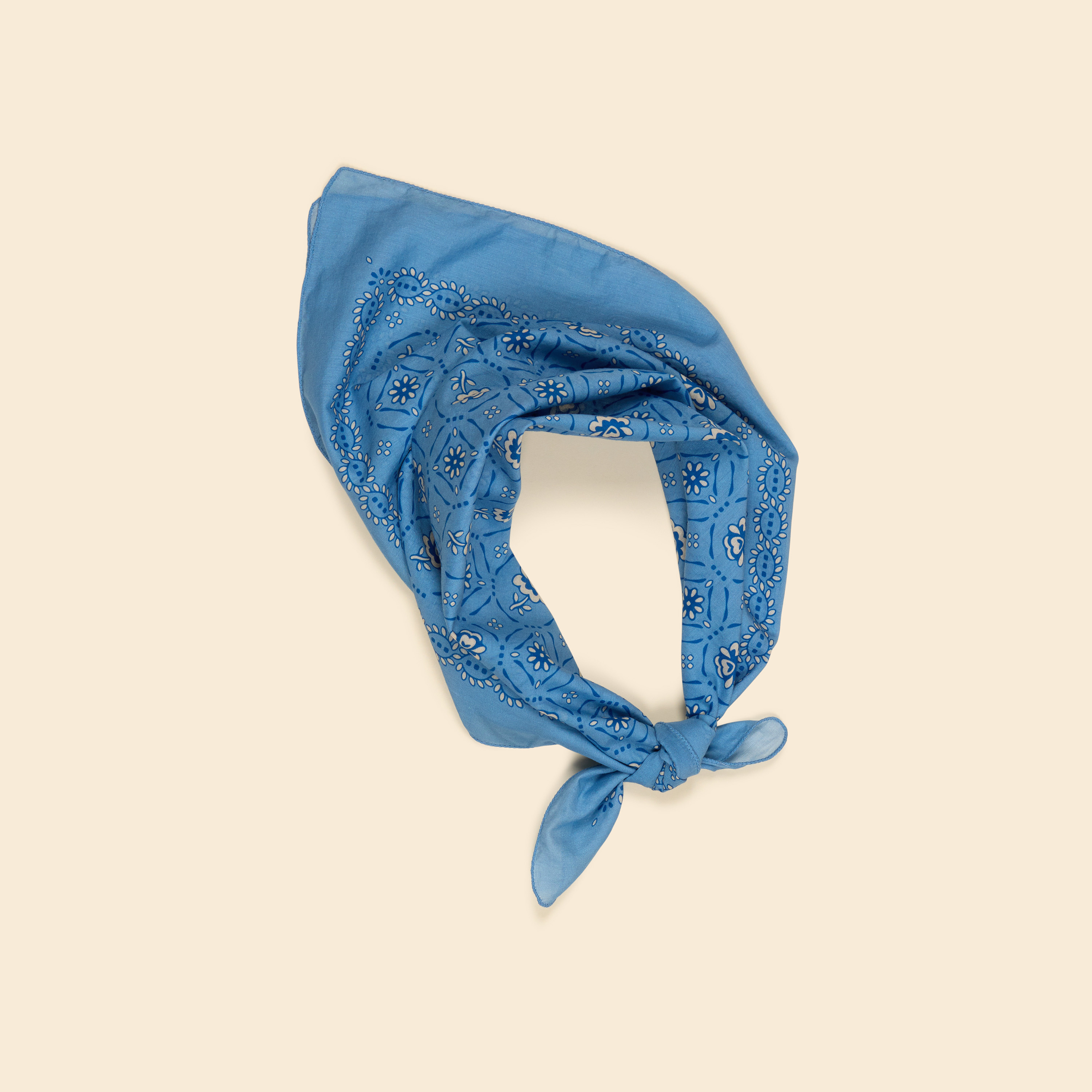 Apolina 幾何花卉兩用絲巾 SIGNATURE VOILE SCARF - BOOK BLUE