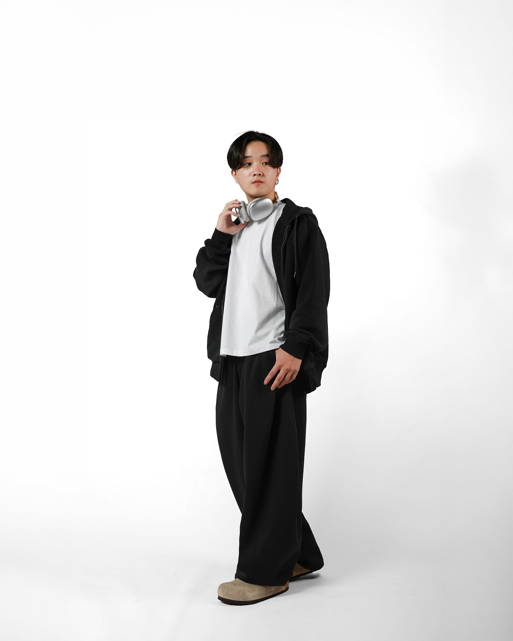 前後打摺立體棉褲 Pleated Sweat Pants LL-026