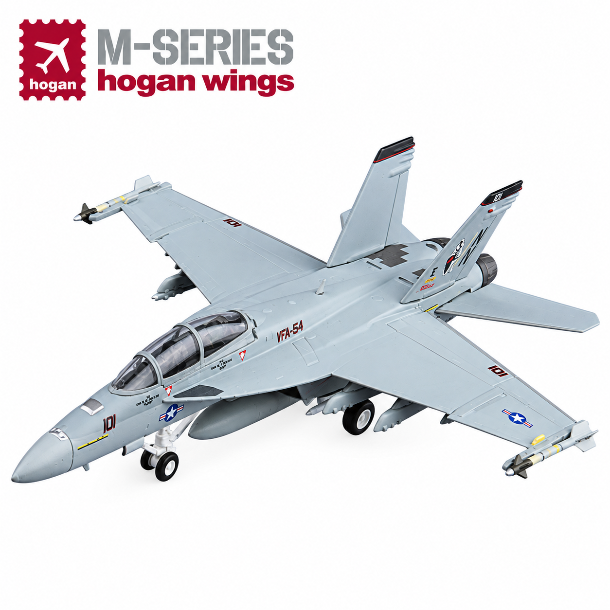 Hogan M-Series 1/200 美國海軍 F/A-18F 154 中隊 NG 101 高視2005